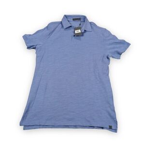 G/FORE Polo Shirt Mens XL Blue Regular Fit Slub Knit Golf Outdoor G4MF22K100 NWT